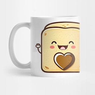 Cute happy funny kawaii toast Mug